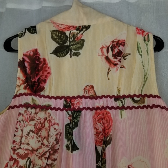 Anthropologie Verb Pallavi Singhee floral sleeveless top - Picture 15 of 16